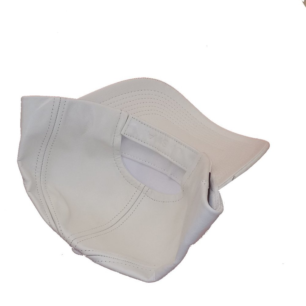 Ivory Leather Cap - Picture 2 of 2